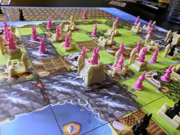 Playing Bunny Kingdom board game