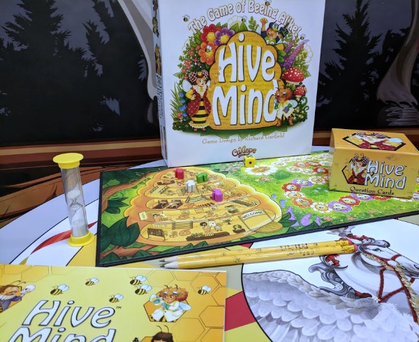 Hive Mind board game set up at Origins 