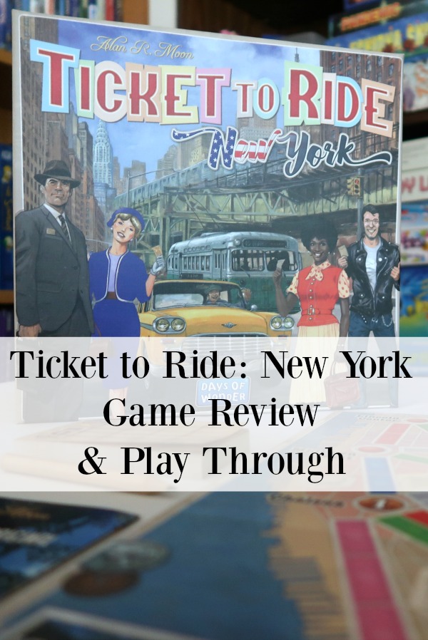 Looking for a fun family board game you can play in about 15 minutes? Learn why this mom and her family recommends Ticket to Ride New York in this review.