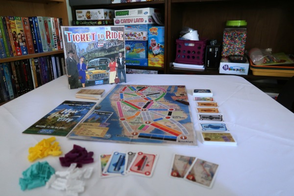 Ticket to Ride New York game on table