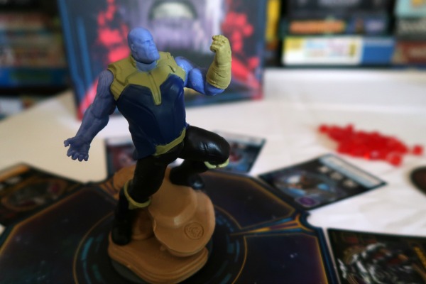 Thanos figure in Thanos Rising tabletop game