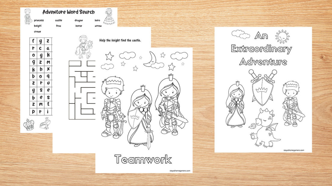 Extraordinary Adventure Printable Coloring and Activity Book – Stay-At ...