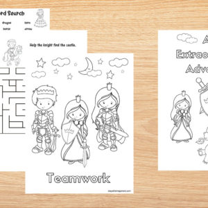 Extraordinary Adventure Printable Coloring and Activity Book