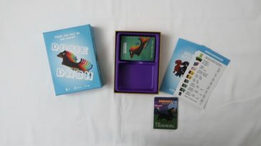 Doxie Dash card game box open